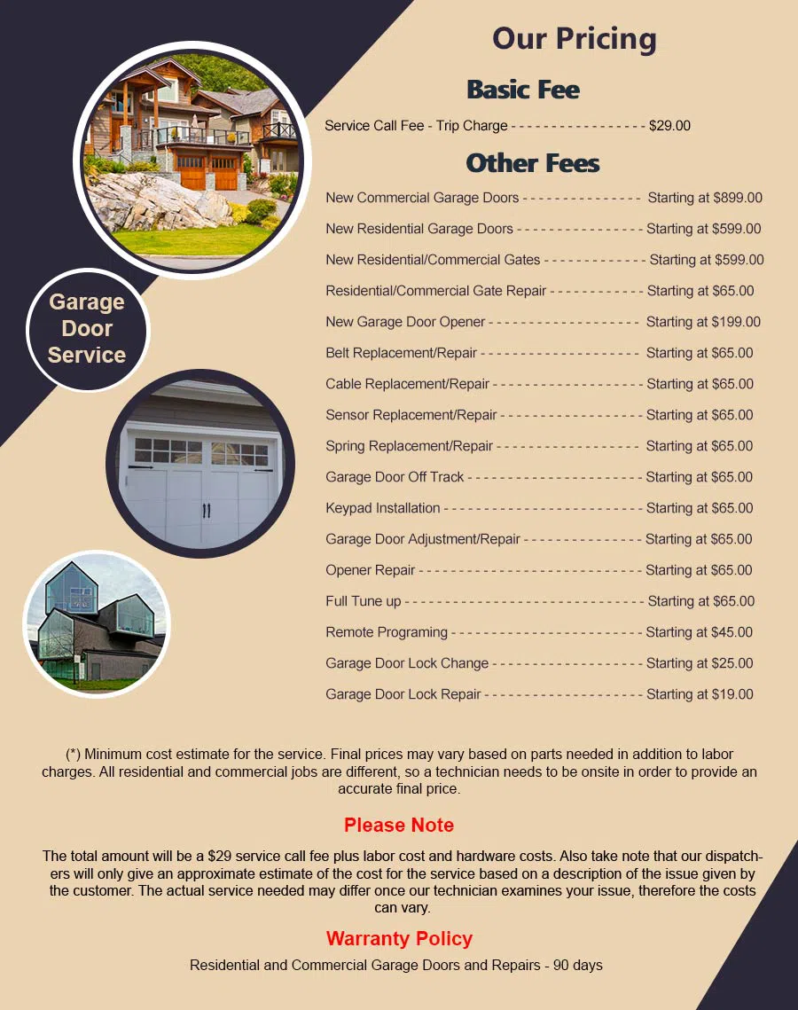 Garage Door Mobile Service Cleveland, OH 216-916-0785